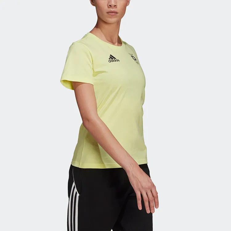 Adidas T-Shirts Women's Lemon-3
