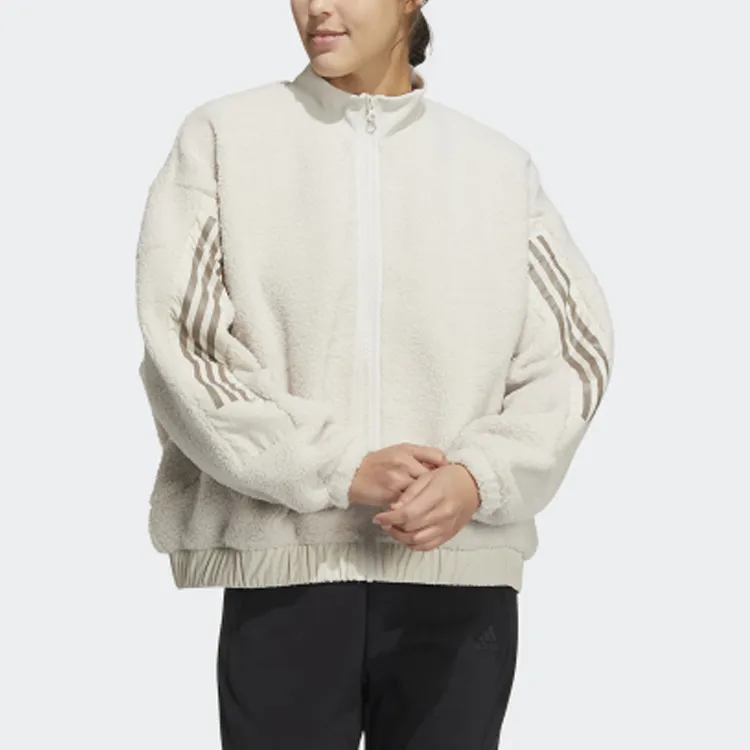 Adidas 3 Stripes Jacket Women's Bauxite Brown-1