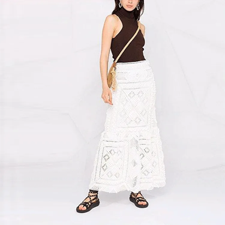 Zimmermann Casual Long Skirts Women's White-1