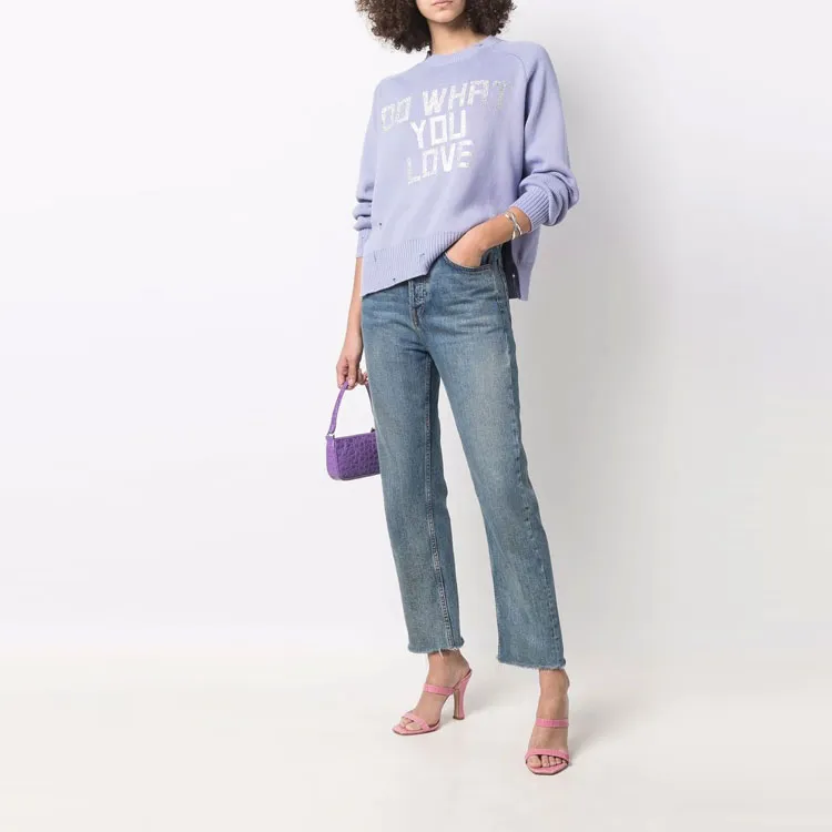 Golden Goose Slogan print Cotton Jumper-1