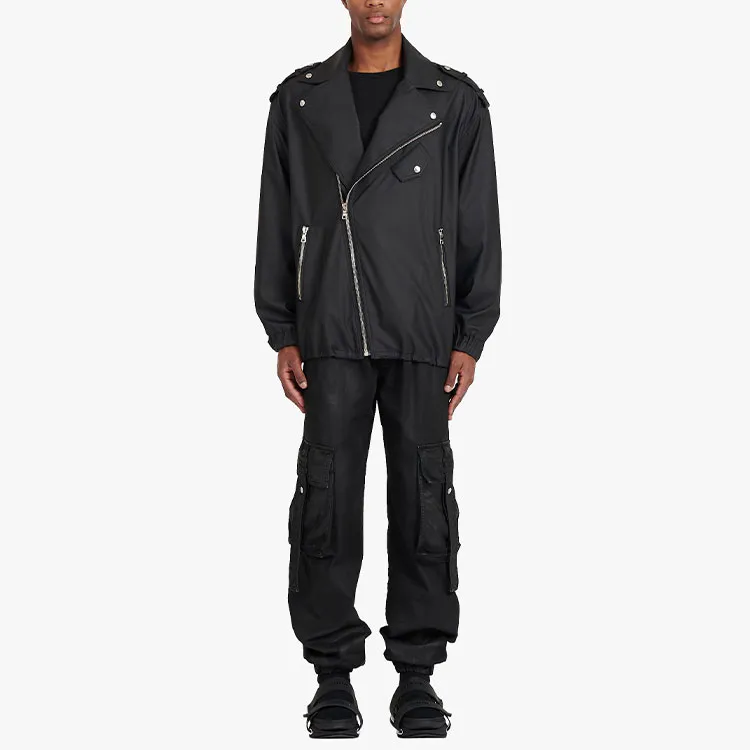 BALMAIN Quilted Faux Leather Biker Jacket-1
