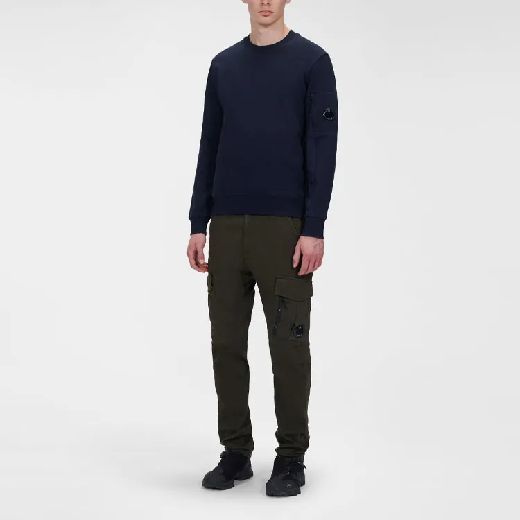 C.P. Company Diagonal Raised Fleece Crew Neck Sweatshirt-1