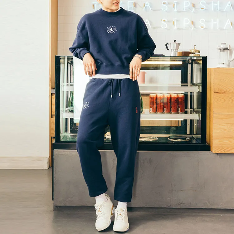 Jordan Year Of The Dragon CNY Series Knitted Sweatpants Men's Navy Blue-2