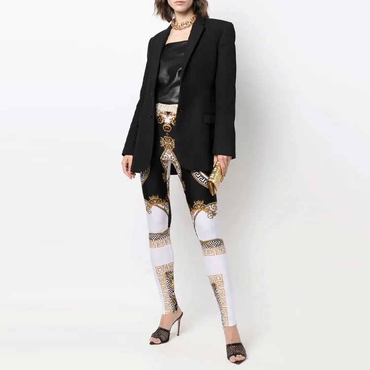 VERSACE Leggings Women's White-1