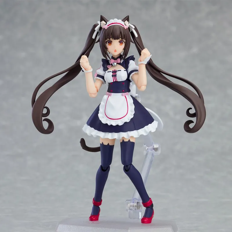 MAX Factory Chocolate Figma#486 Cat Girl Café Nekopara Vol. 1 Soleil Opened! Action Figures 13cm-1
