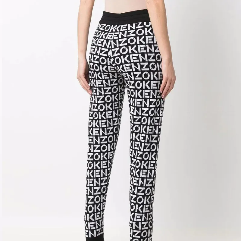 KENZO All Over Logo Stretched Pants-2