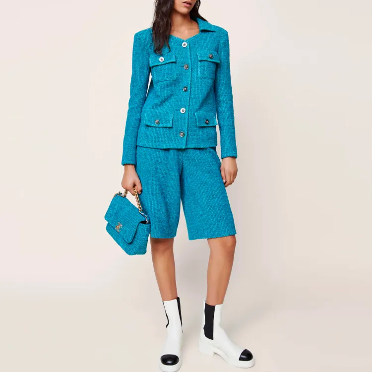 CHANEL Jacket Women's Turkish Blue-2