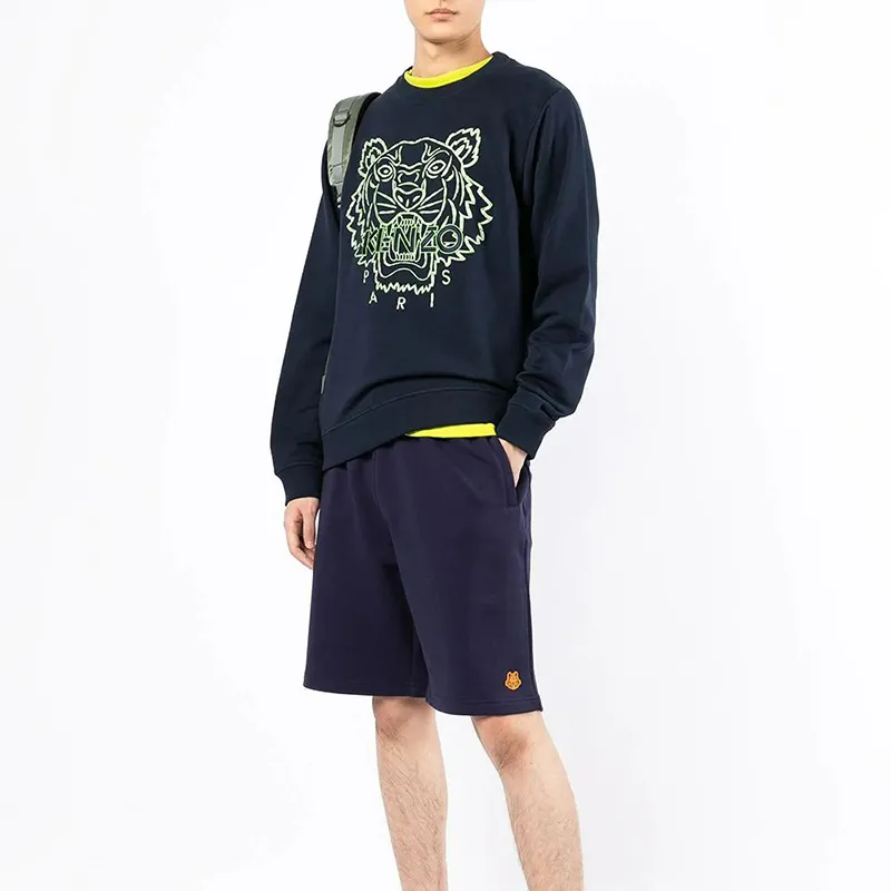 KENZO Classic Tiger Head Sweatshirts Men Dark Blue-2
