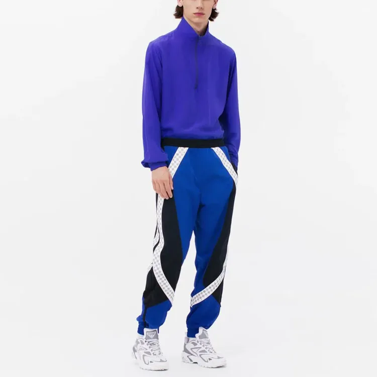 LOUIS VUITTON SS22 Knitted Sports Pants Men's Blue-2