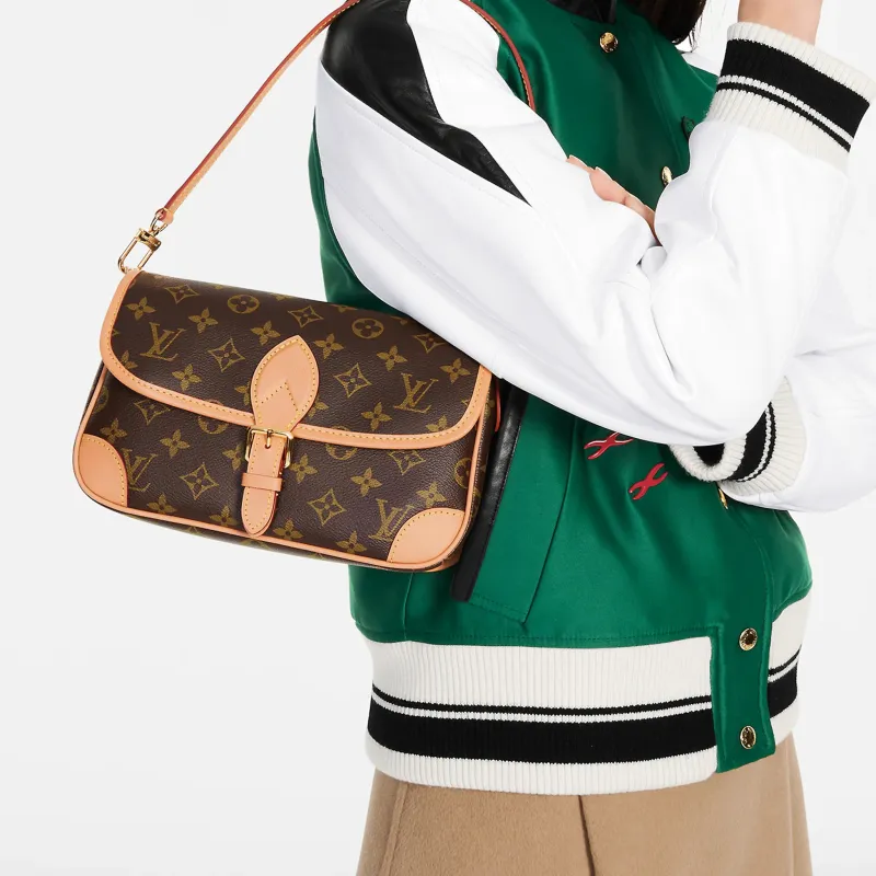 LOUIS VUITTON Diane Satchel Monogram Brown/Beige/Multi-7