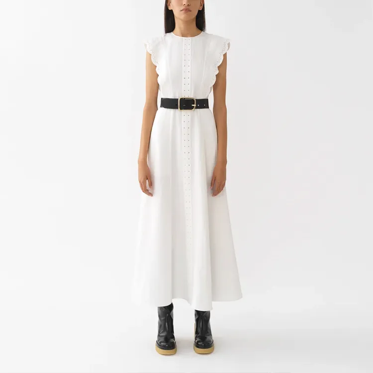Chloé Sleeveless Dresses Women's White-1