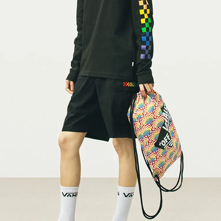 Vans Polyester Backpack Unisex Rainbow Print-5