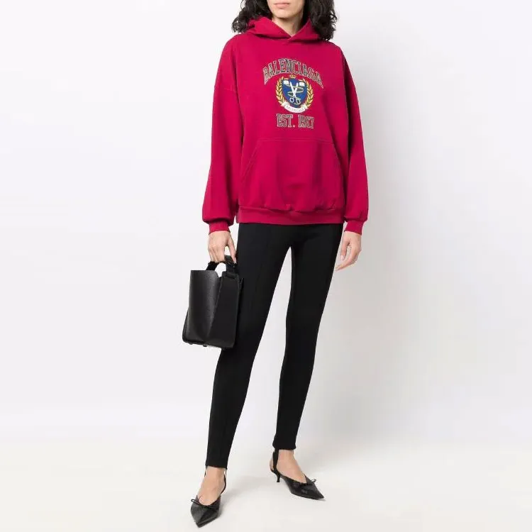Balenciaga Sweatshirt Regular Fit Unisex Red-2