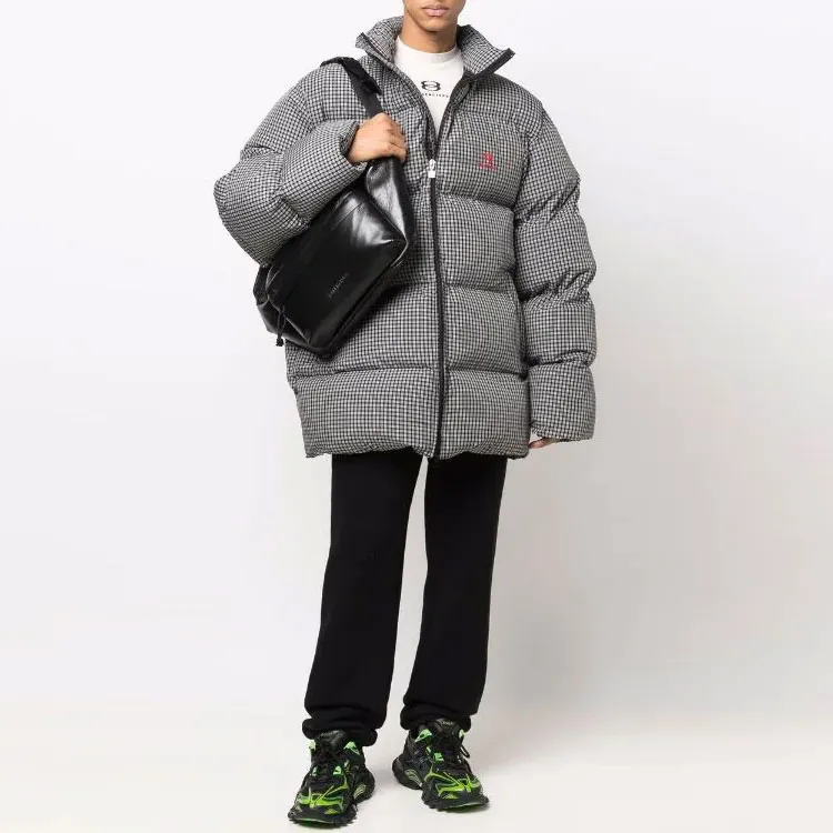 Balenciaga Jackets Coats Loose Fit Style Men's Black-1