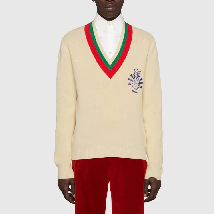 GUCCI Sweaters Men Beige Yellow-2