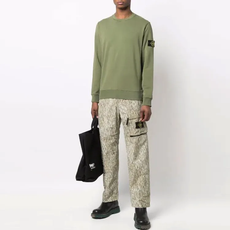 STONE ISLAND 75156 Garment Dyed Cotton Crewneck Sweatshirt-1