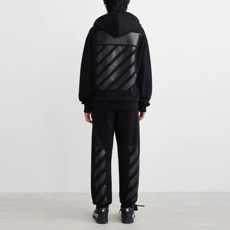 OFF-WHITE Diag Tab Slim Zip Hoodie - POIZON
