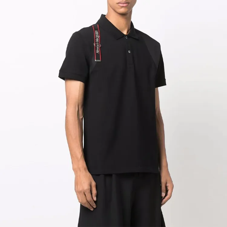 Alexander McQueen SS22 Polo Shirt Men's Black-4