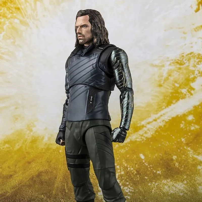 BANDAI Marvel Character SHF The Avengers Infinity War Winter Soldier Tamashii Effect Impact Action Figures-2