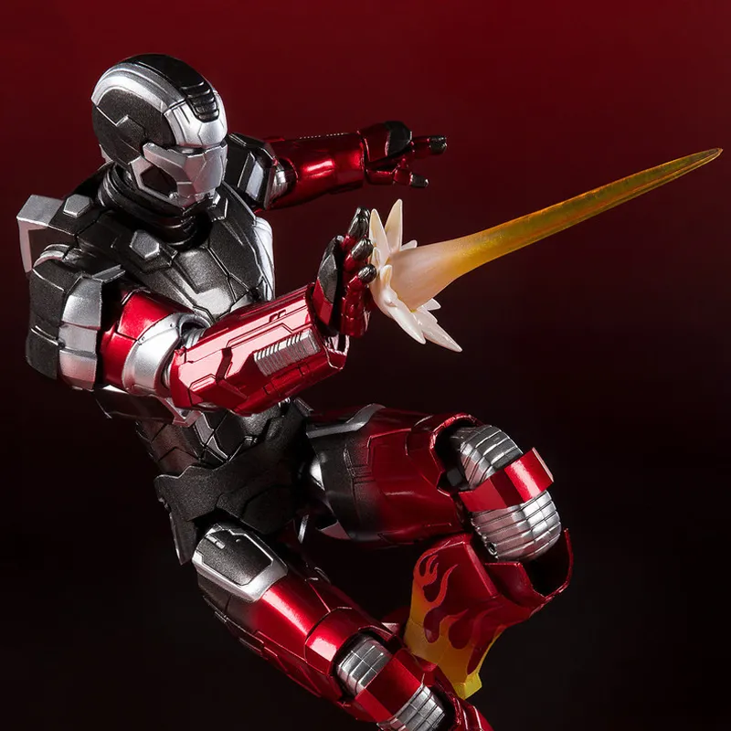 BANDAI Iron Man Bandai SHF 3 MK22 Hot Rod Action Figures 15.5cm-2