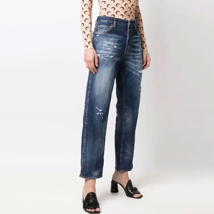 DSQUARED2 Distressed High waisted Jeans-2
