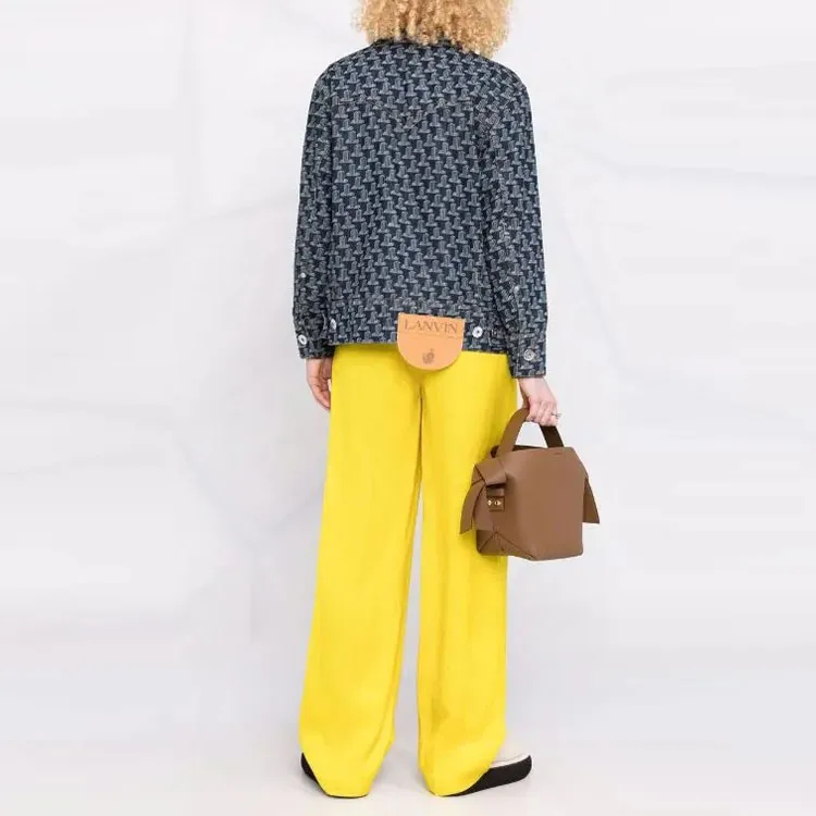 Lanvin SS22 Denim Jacket Women's Gray Blue-2
