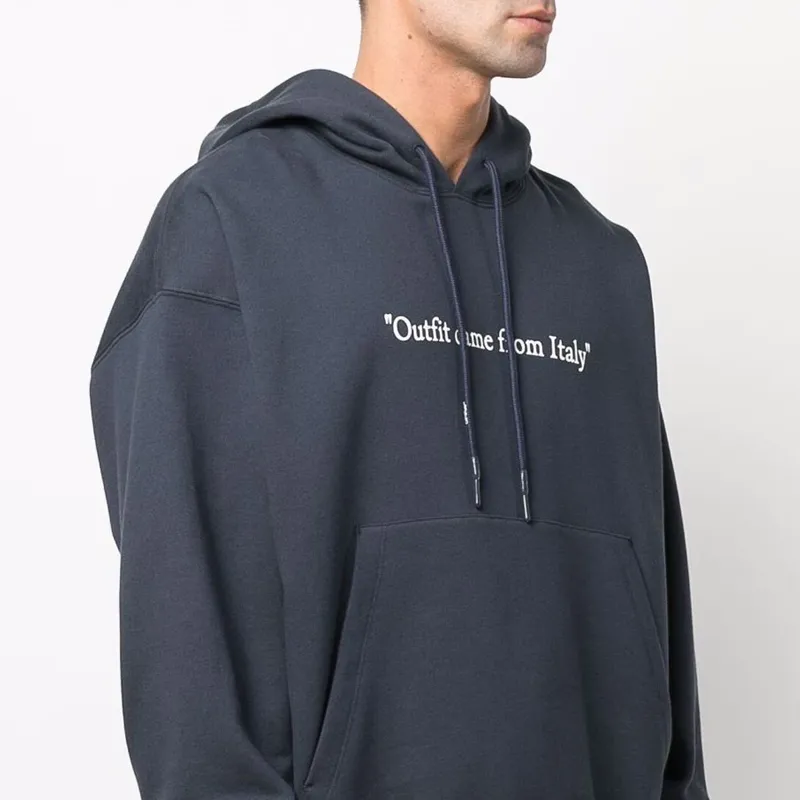 OFF WHITE 'Outfit Came From Italy' Print Hoodie-2