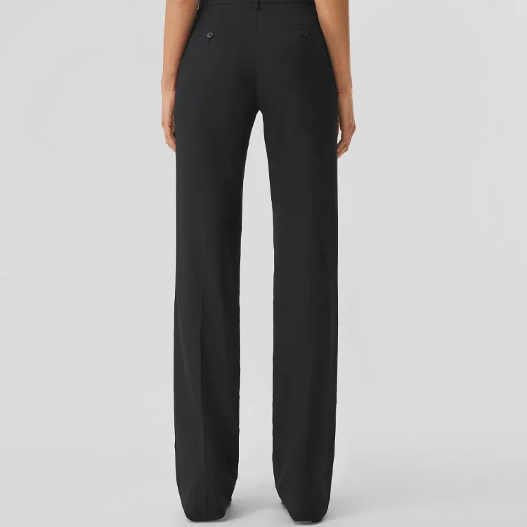 Burberry Wool Tailored Trousers Black-2