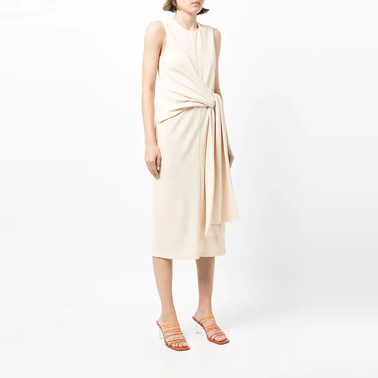 ACLER Sleeveless Dresses Women's White-3