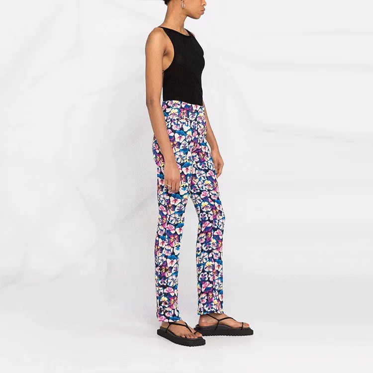 Paco Rabanne Knitted Sweatpants Women's Blue-2