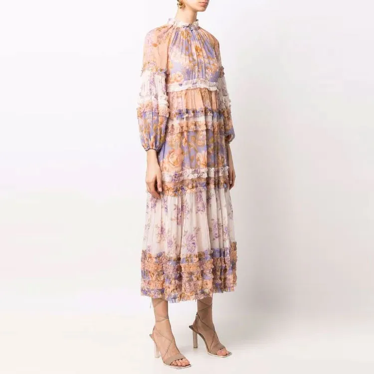 Zimmermann Long-Sleeved Dresses Women's Brown-3