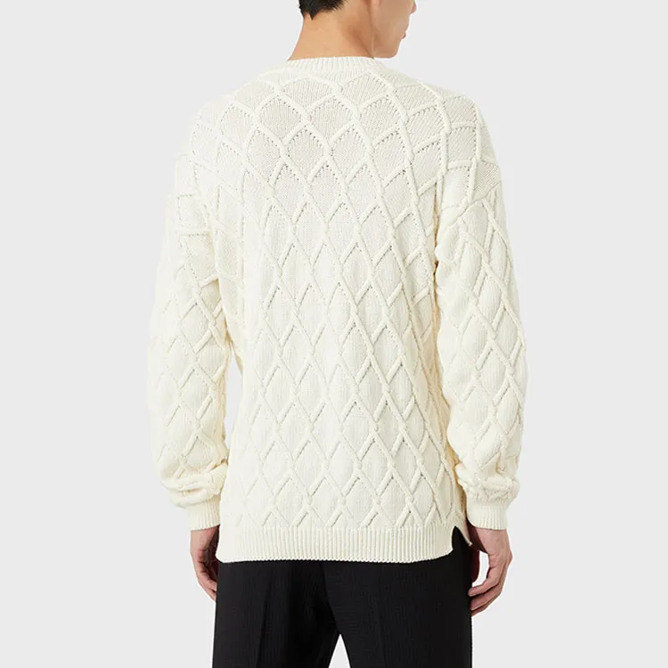 EMPORIO ARMANI SS22 Knitwear Men's Beige Yellow-2