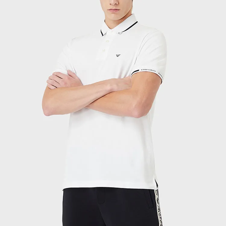 EMPORIO ARMANI SS22 Polo Shirt Men's White-2