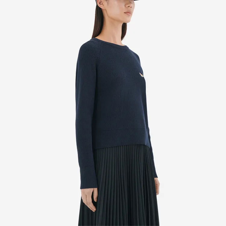 Maison Kitsune SS22 Loose Fit Sweater Women's Dark Blue-3
