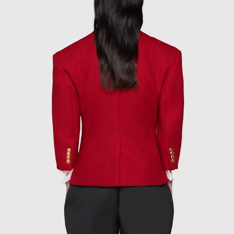 GUCCI Jackets Women's Red-2