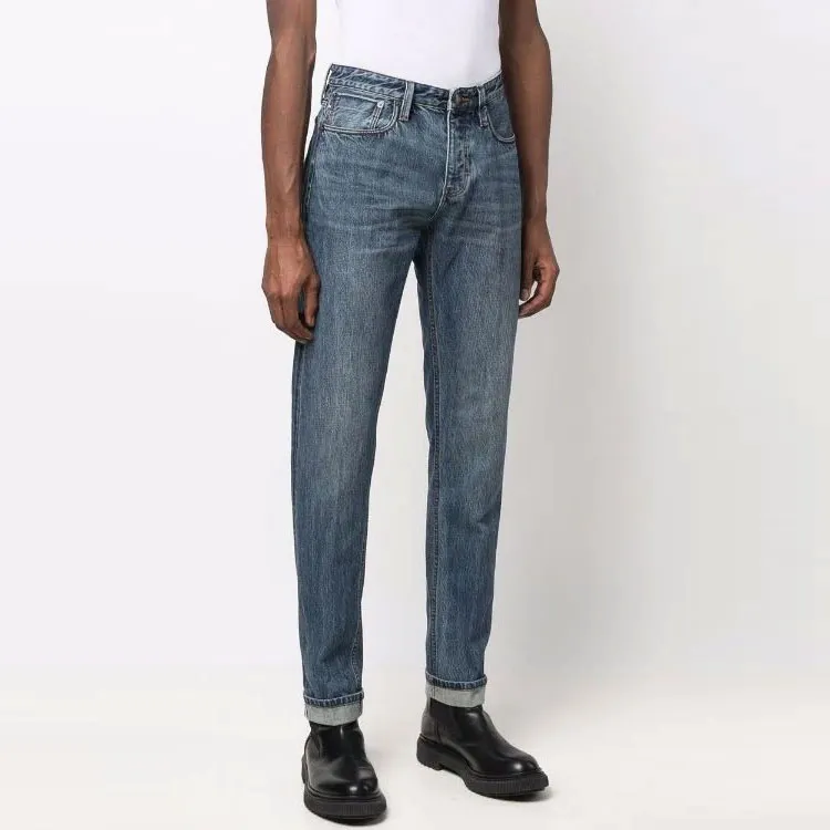 EMPORIO ARMANI Low Rise Straight Leg Jeans-2