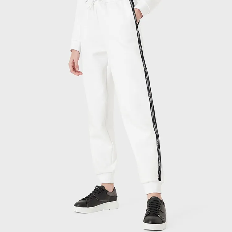 EMPORIO ARMANI Knitted Sports Pants Women's White-2