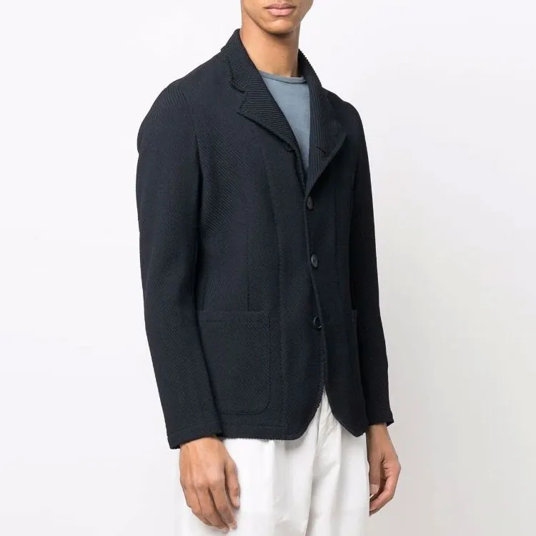 EMPORIO ARMANI SS22 Jackets Coats Men's Navy Blue-3