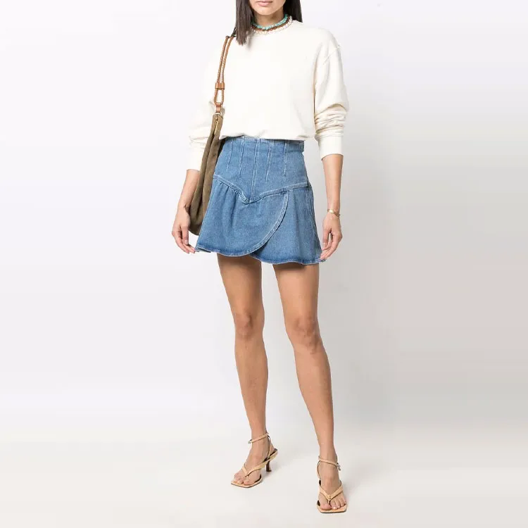 ISABEL MARANT Denim Short Skirts Women's Blue-1