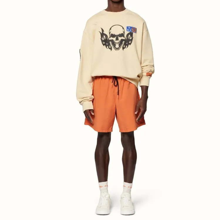 HERON PRESTON Logo patch Swim Shorts-1