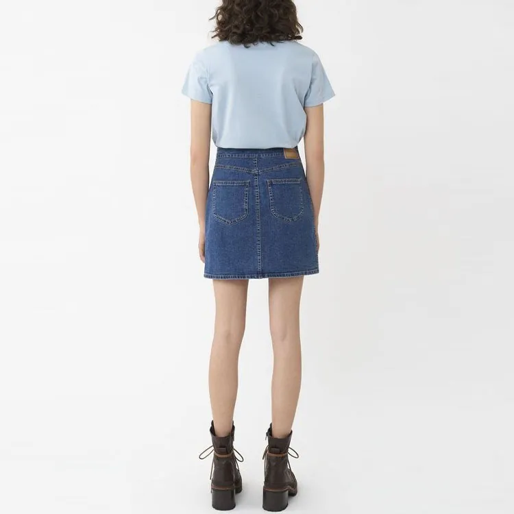 See By Chloe Denim Short Skirts Women's Blue-2