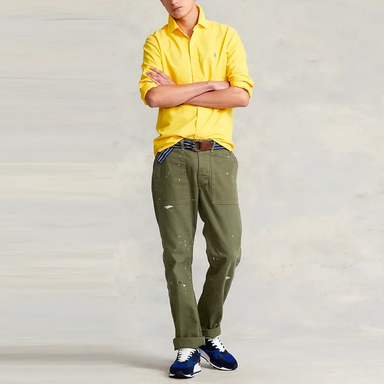 Polo Ralph Lauren Shirts Men Yellow-1