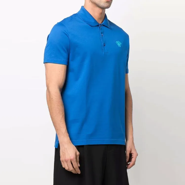 VERSACE VERSACE SS22 Polo Shirt Men's Blue-2