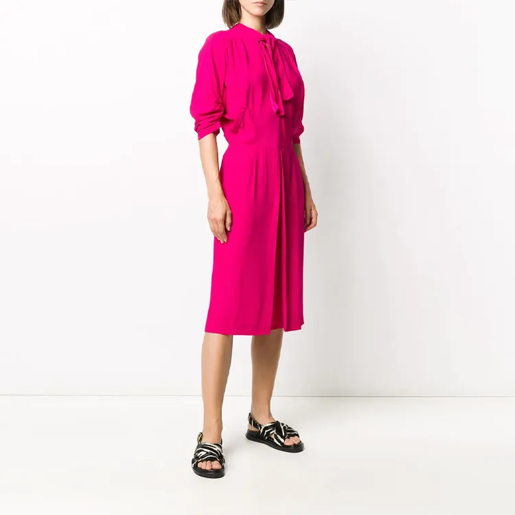 MARNI Crepe Envers Satin Dress-2
