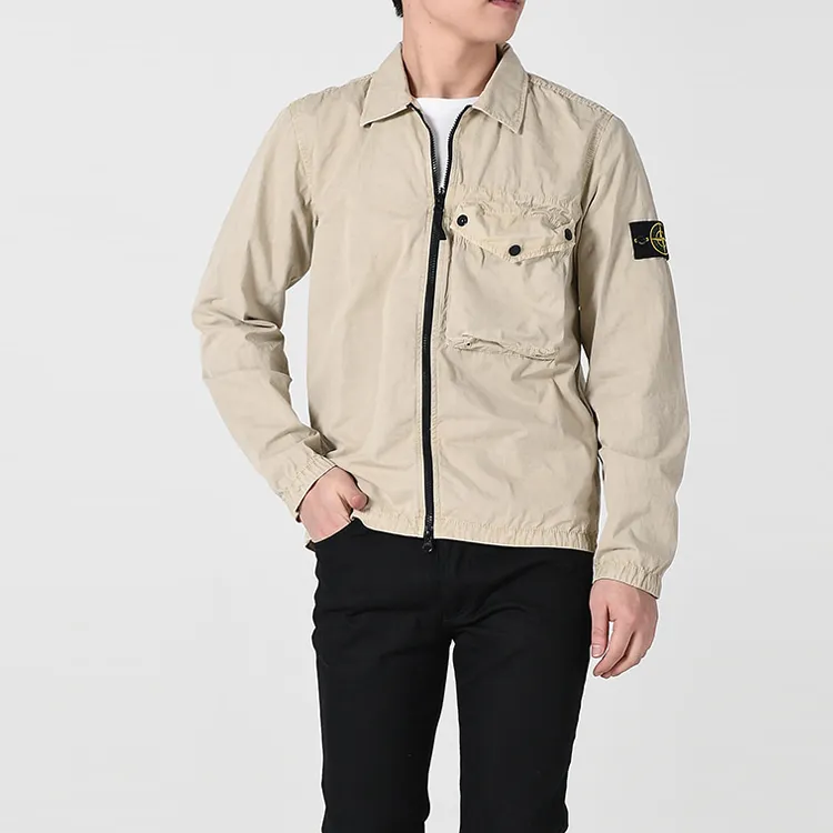 STONE ISLAND Jackets Men Beige Yellow-2