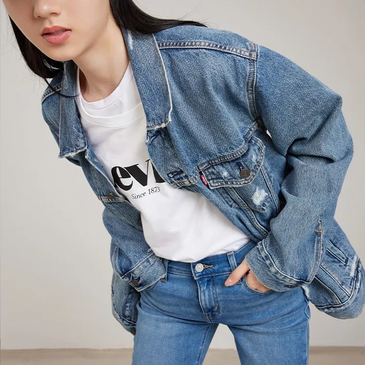 Levis Loose Fit Denim Jacket Unisex Blue-4