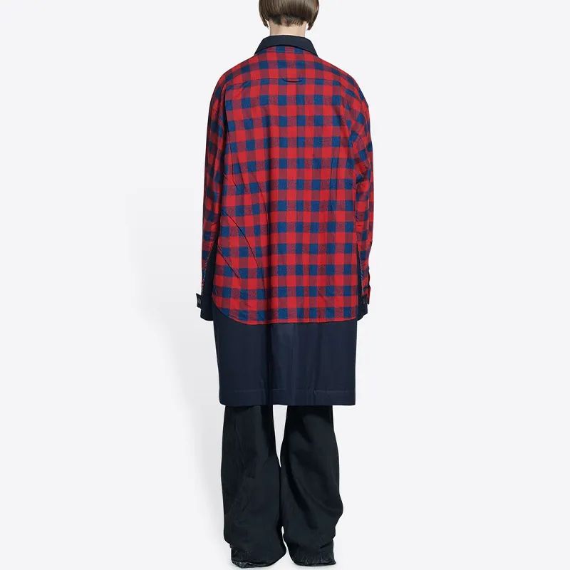 Balenciaga SS22 Coat Loose Fit Men's Red-4