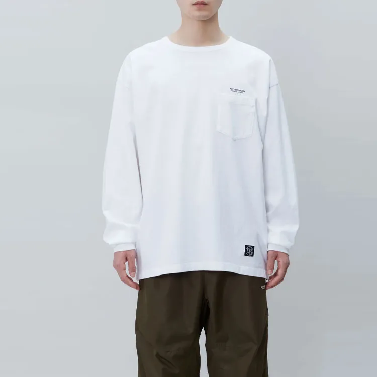 NEIGHBORHOOD X Pendleton Ls Crewneck Pocket T Shirt-1