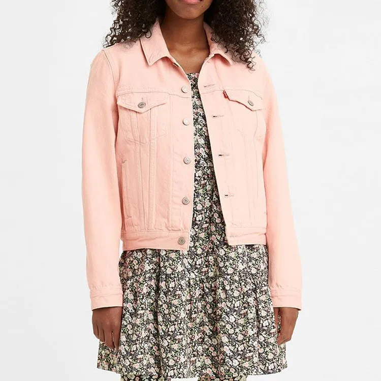 Levis Denim Jackets Women's Pink-1