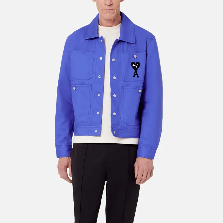 PUMA AMIPARIS Collaboration Collection PUMA X AMI Collaboration Collection Jacket Fall Men's Blue-3